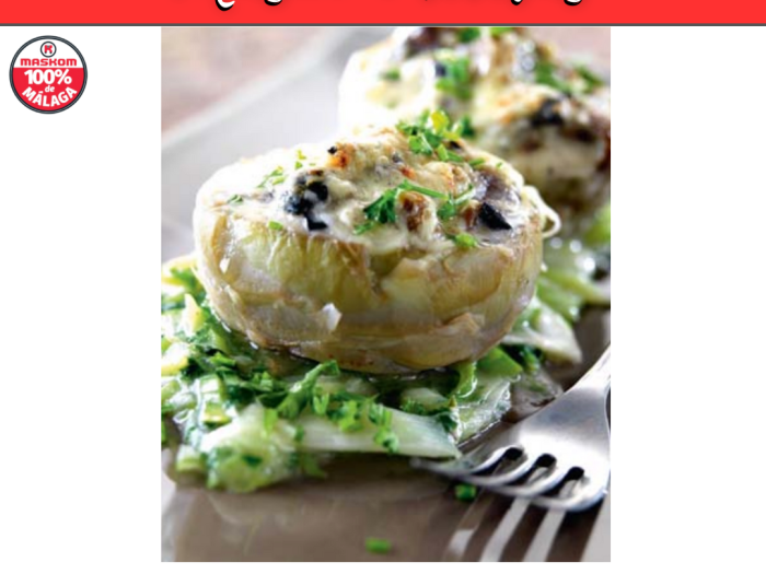 Receta de fondos de alcachofas rellenos de setas